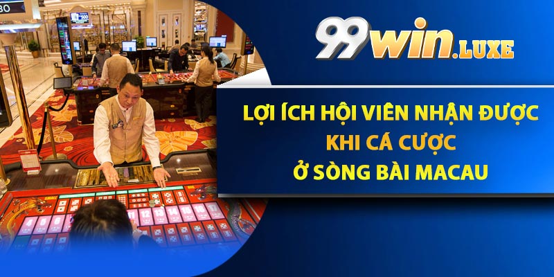 Lợi ích hội viên nhận được khi cá cược ở sòng bài macau